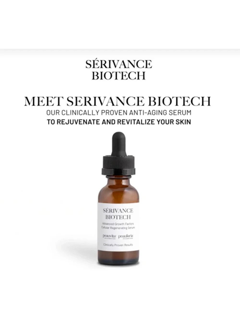 3-Pack Serivance Biotech Advanced Growth Factors Cellular Regenerating Serum